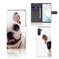 Samsung Galaxy Note 10 Telefoonhoesje met Pasjes Franse Bulldog - thumbnail