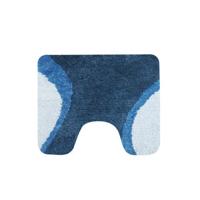 Dutch House metz toiletmat 60 x 50 cm blauw