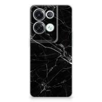 OPPO Reno8 Pro | TPU | Siliconen hoesje | Marmer Zwart - Origineel Cadeau Vader