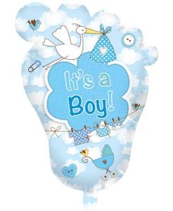 Babyvoetje It's a Boy! geboorteballoneballon