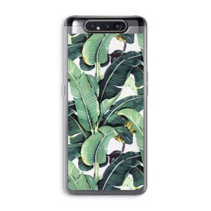 Bananenbladeren: Samsung Galaxy A80 Transparant Hoesje