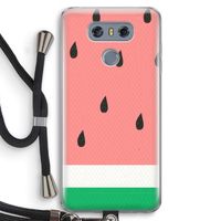 Watermeloen: LG G6 Transparant Hoesje met koord