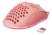 DELTACO GAMING PM80 Gaming-muis Radiografisch Optisch Pink 7 Toetsen 4800 dpi Verlicht, Oplaadbaar - thumbnail