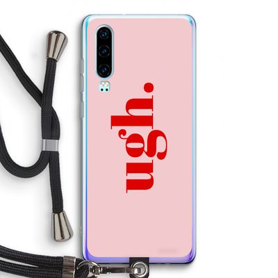 Ugh: Huawei P30 Transparant Hoesje met koord