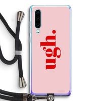 Ugh: Huawei P30 Transparant Hoesje met koord