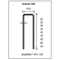 Dutack 10.8mm nieten | 45mm | 10.000 stuks - 5056043
