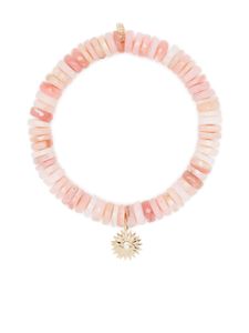 Sydney Evan bracelet en or 14ct serti de diamant et d'opale - Rose