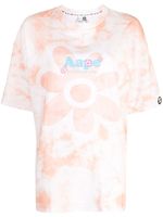 AAPE BY *A BATHING APE® t-shirt en coton à logo imprimé - Orange - thumbnail