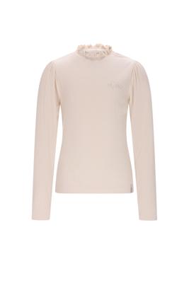 NoNo winter jersey t-shirt meisjes - ivoor - Koss - ecovero, rib