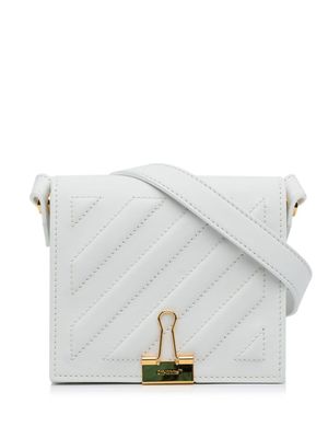 Off-White Pre-Owned sac à bandoulière Binder Clip - Blanc