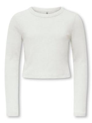 Kids ONLY winter top meisjes - wit - KogBina - slim fit, longsleeve