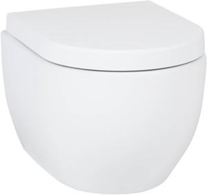 Saqu Home compact en randloos hangtoilet met tornado flush en quickrelease toiletbril  glans wit