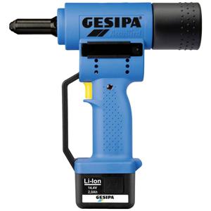 Gesipa AccuBird 1434898 Accu-popnagelpistool 14.4 V 2 Ah Li-ion Incl. accu, Incl. lader, Incl. koffer