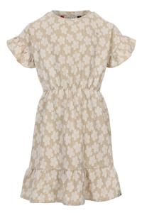 LOOXS Little Zomer jurk meisjes jaquard - beige