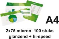 GBC Highspeed A4 lamineerhoezen glanzend 2x75 micron 100 stuks