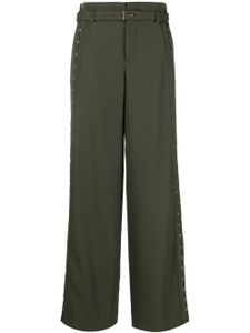 Dion Lee pantalon de tailleur à détails d'œillets - Vert