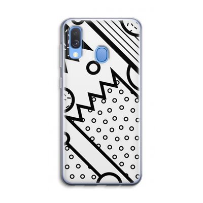 Pop Art #4: Samsung Galaxy A40 Transparant Hoesje