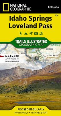 Wandelkaart 104 Idaho Springs, Loveland Pass | National Geographic