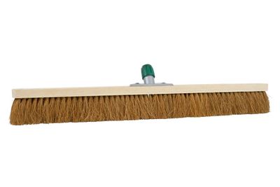 Kamerveger / zaalbezem plat ongelakt kokos 100cm (FSC 100%)