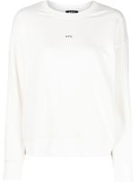 A.P.C. t-shirt à logo imprimé - Blanc