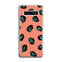 Pink Cheetah: Samsung Galaxy S10 4G Transparant Hoesje