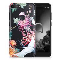 Alcatel 1S (2019) | TPU Hoesje | Bird Flowers