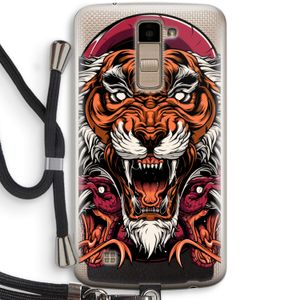 Tiger and Rattlesnakes: LG K10 (2016) Transparant Hoesje met koord