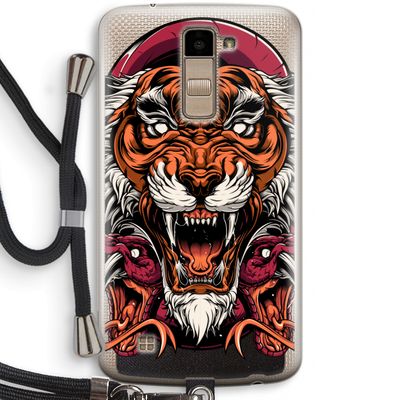 Tiger and Rattlesnakes: LG K10 (2016) Transparant Hoesje met koord