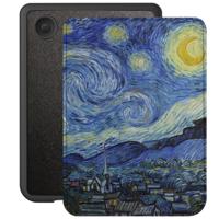Lunso Kobo Clara BW / Clara Colour hoes (6 inch) - Vegan Saffiano Leren sleepcover - Van Gogh Sterrennacht