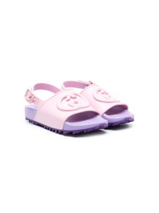 Gucci Kids sandales GG à bride arrière - Rose