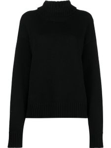 Jil Sander pull ample à col roulé - Noir