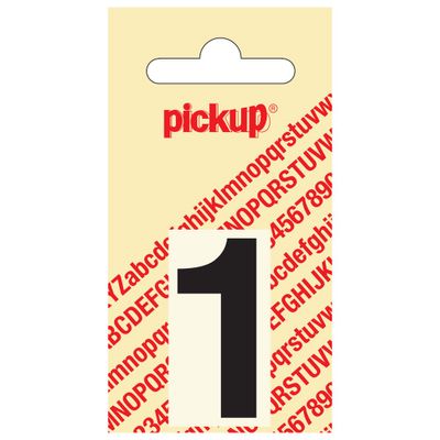 Plakcijfer Helvetica 40 mm zwart 1