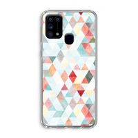 Gekleurde driehoekjes pastel: Samsung Galaxy M31 Transparant Hoesje