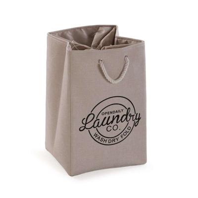 Wasmand Versa Crème Polyester PVC Metaal EVA 30 x 55 x 36 cm
