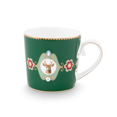 Mok S Love Birds Medallion Deer Dark Green
