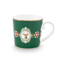Mok S Love Birds Medallion Deer Dark Green