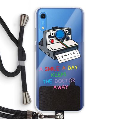 Smile: Huawei Y6s Transparant Hoesje met koord