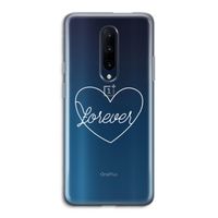 Forever heart pastel: OnePlus 7 Pro Transparant Hoesje