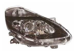 Koplamp rechts H7+H7+H1 ZWART Meesturend 4333966