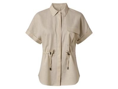 esmara Linnen dames blouse (Beige, 40)