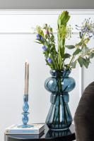 Bloemenvaas Morgana medium 35x 18 cm - donkerblauw