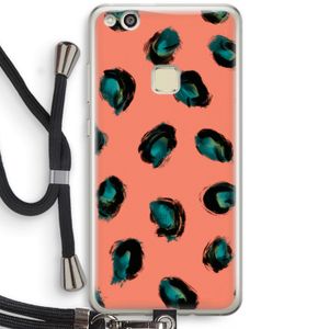 Pink Cheetah: Huawei Ascend P10 Lite Transparant Hoesje met koord