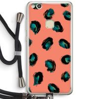 Pink Cheetah: Huawei Ascend P10 Lite Transparant Hoesje met koord