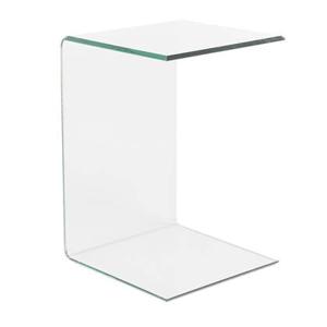 Beliani - LOURDES - Bijzettafel - Transparant - Veiligheidsglas