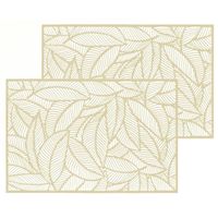 Set van 6x stuks placemats Jungle goud PVC 45 x 30 cm - Placemats - thumbnail