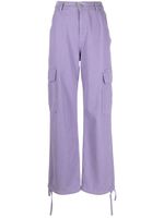 MOSCHINO JEANS pantalon cargo à patch logo - Violet