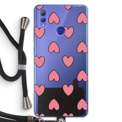 Ondersteboven verliefd: Honor Note 10 Transparant Hoesje met koord