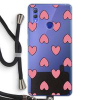 Ondersteboven verliefd: Honor Note 10 Transparant Hoesje met koord