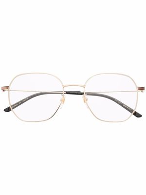 Gucci Eyewear lunettes de vue à monture ronde - Or