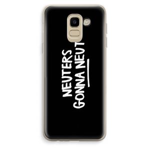 Neuters (zwart): Samsung Galaxy J6 (2018) Transparant Hoesje